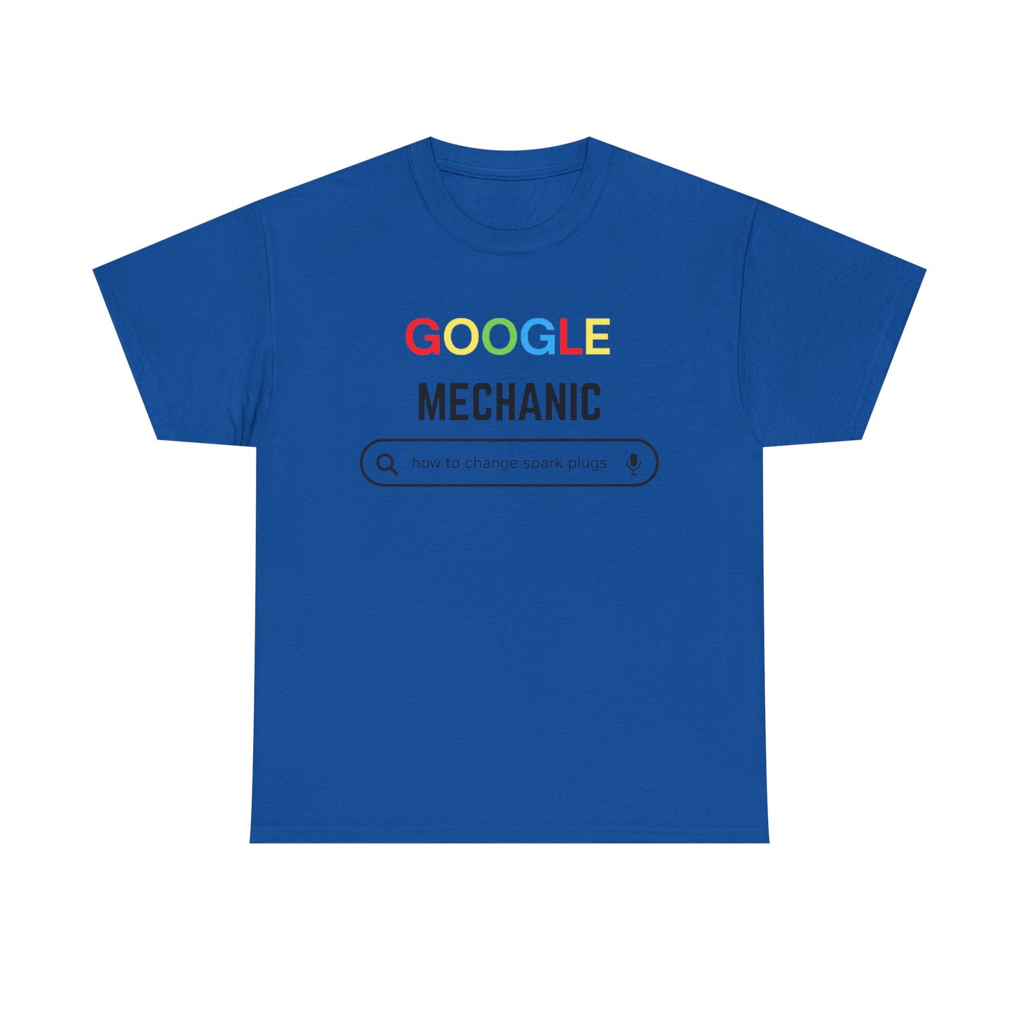 Google Mechanic T-Shirt – Funny Search Bar Tee for Techs & DIY Car Lovers