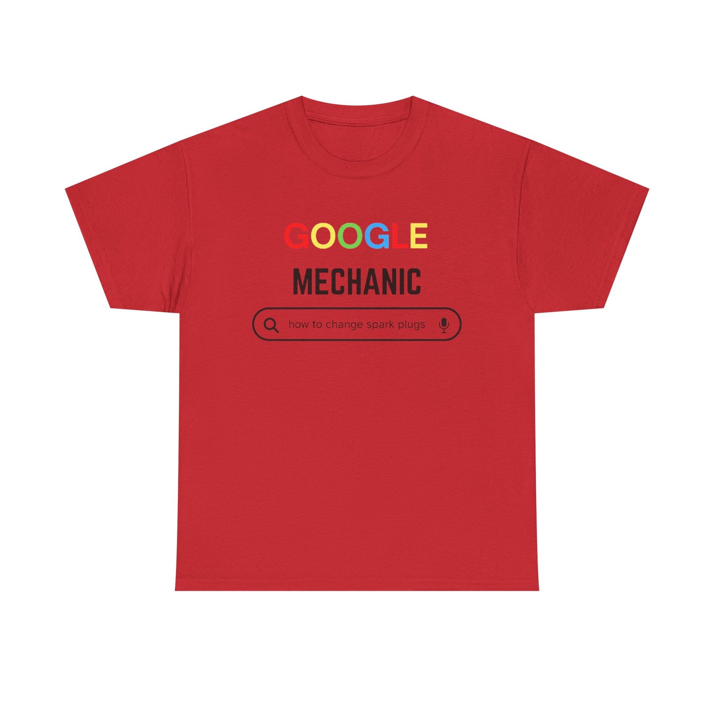 Google Mechanic T-Shirt – Funny Search Bar Tee for Techs & DIY Car Lovers