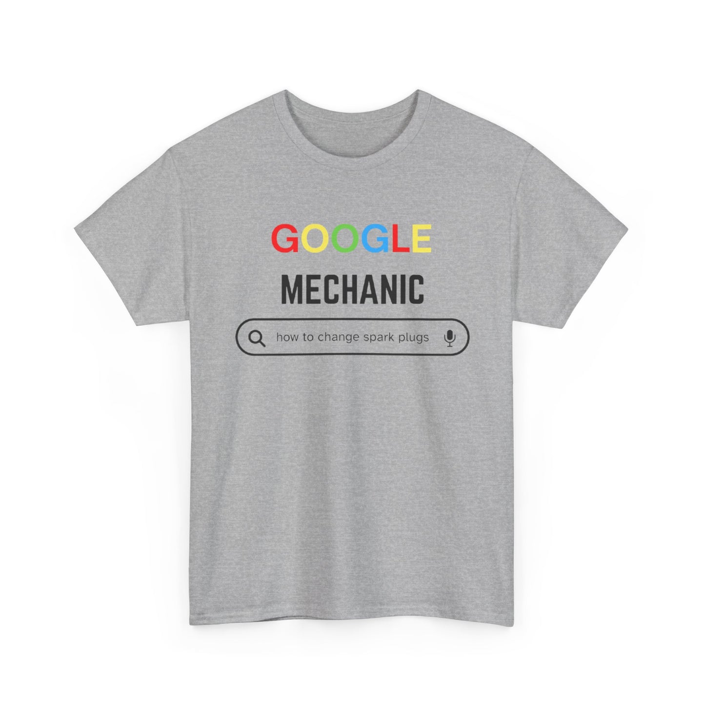 Google Mechanic T-Shirt – Funny Search Bar Tee for Techs & DIY Car Lovers