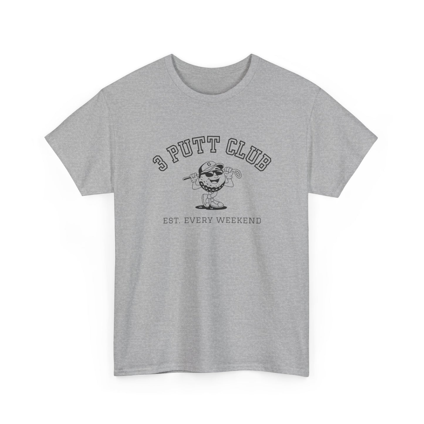 3 Putt Club Golf Tee — '3 Putt Club' Vintage Putting Shirt (Est. Every Weekend)
