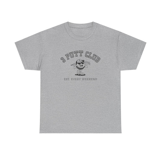 3 Putt Club Golf Tee — '3 Putt Club' Vintage Putting Shirt (Est. Every Weekend)