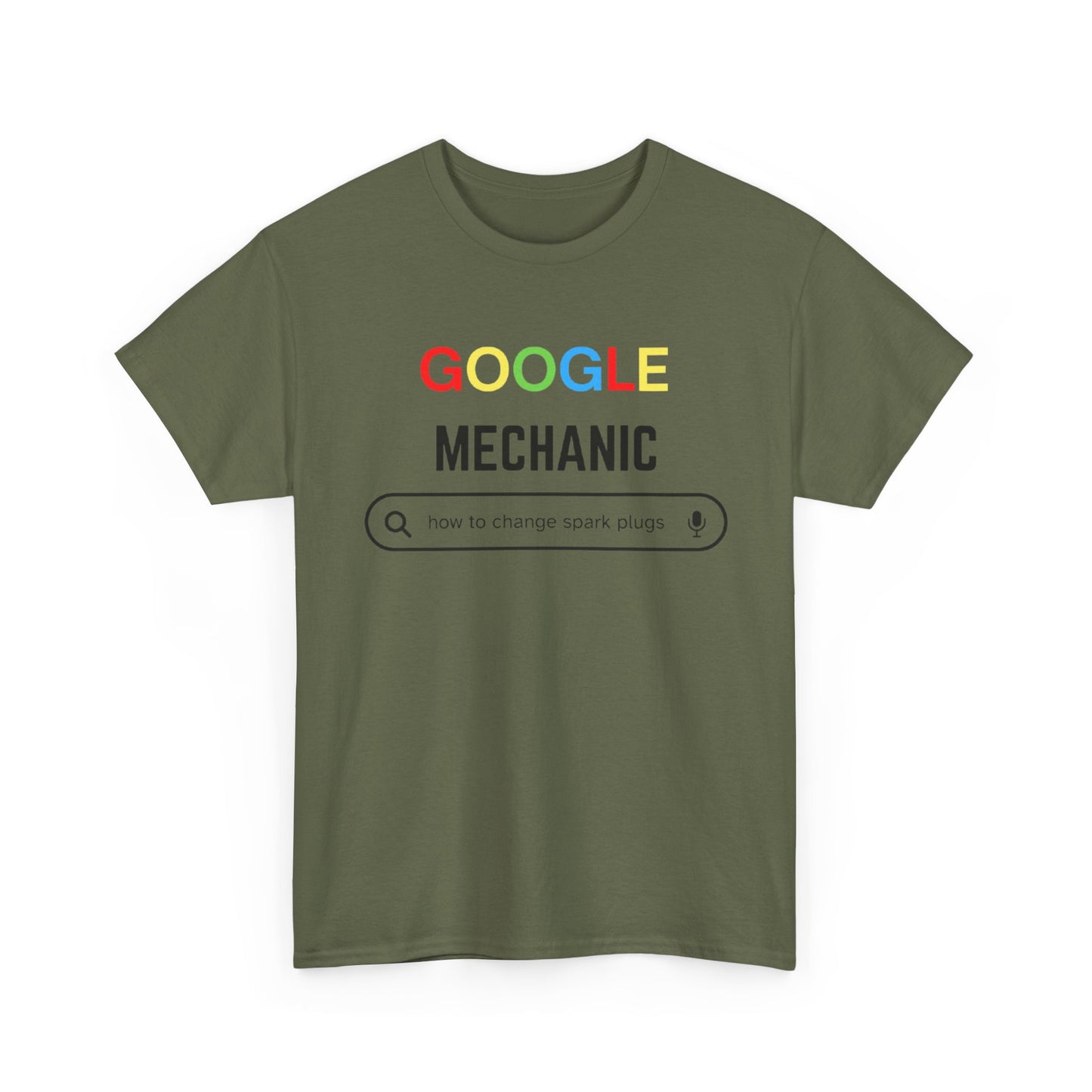 Google Mechanic T-Shirt – Funny Search Bar Tee for Techs & DIY Car Lovers