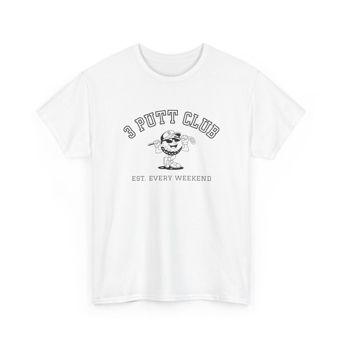 3 Putt Club Golf Tee — '3 Putt Club' Vintage Putting Shirt (Est. Every Weekend)