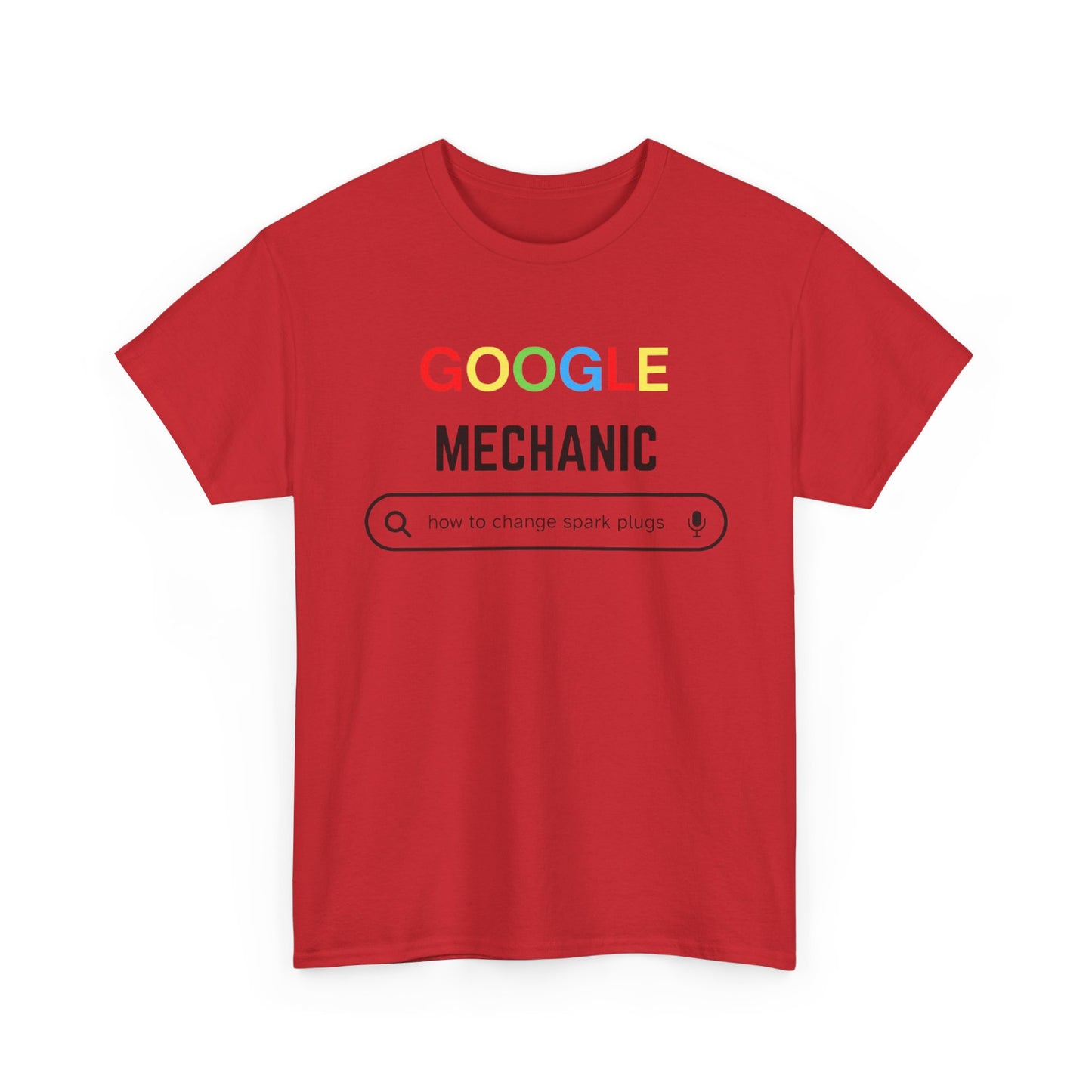 Google Mechanic T-Shirt – Funny Search Bar Tee for Techs & DIY Car Lovers