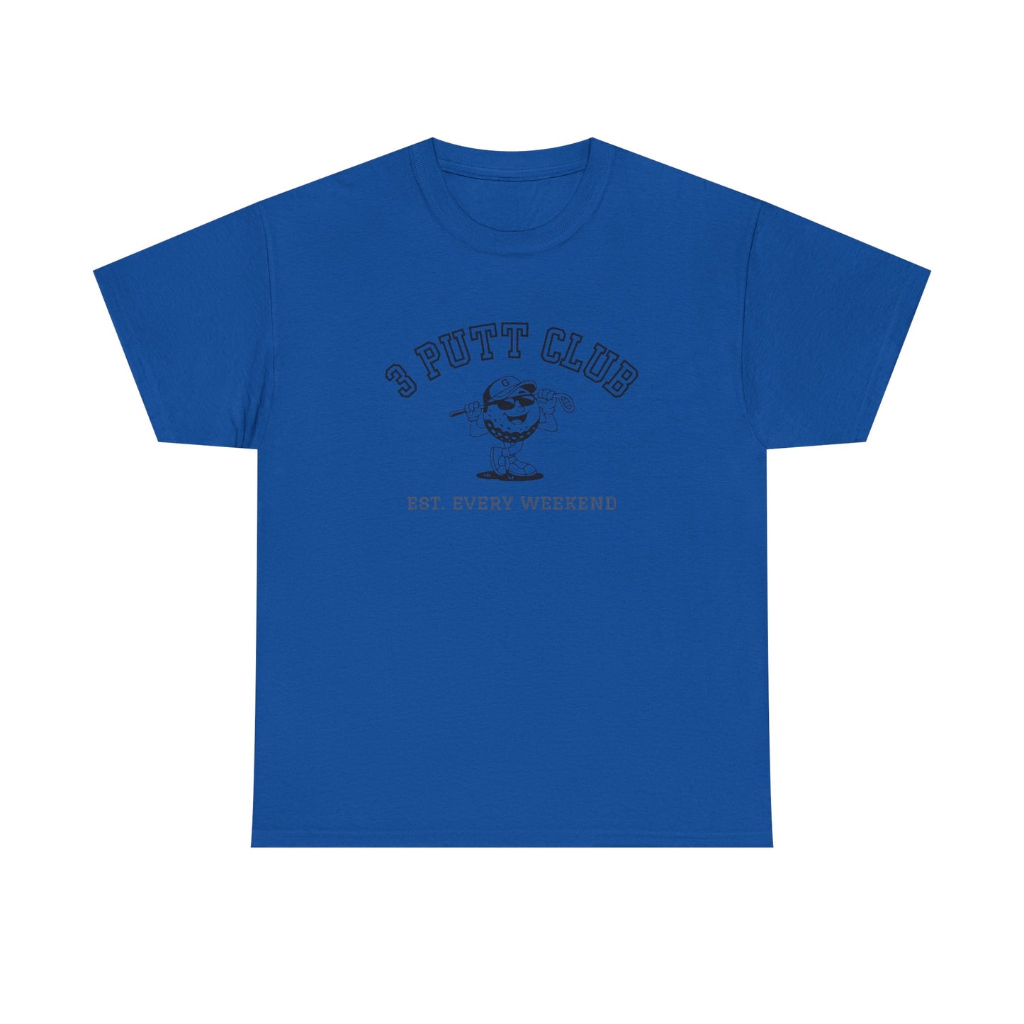 3 Putt Club Golf Tee — '3 Putt Club' Vintage Putting Shirt (Est. Every Weekend)