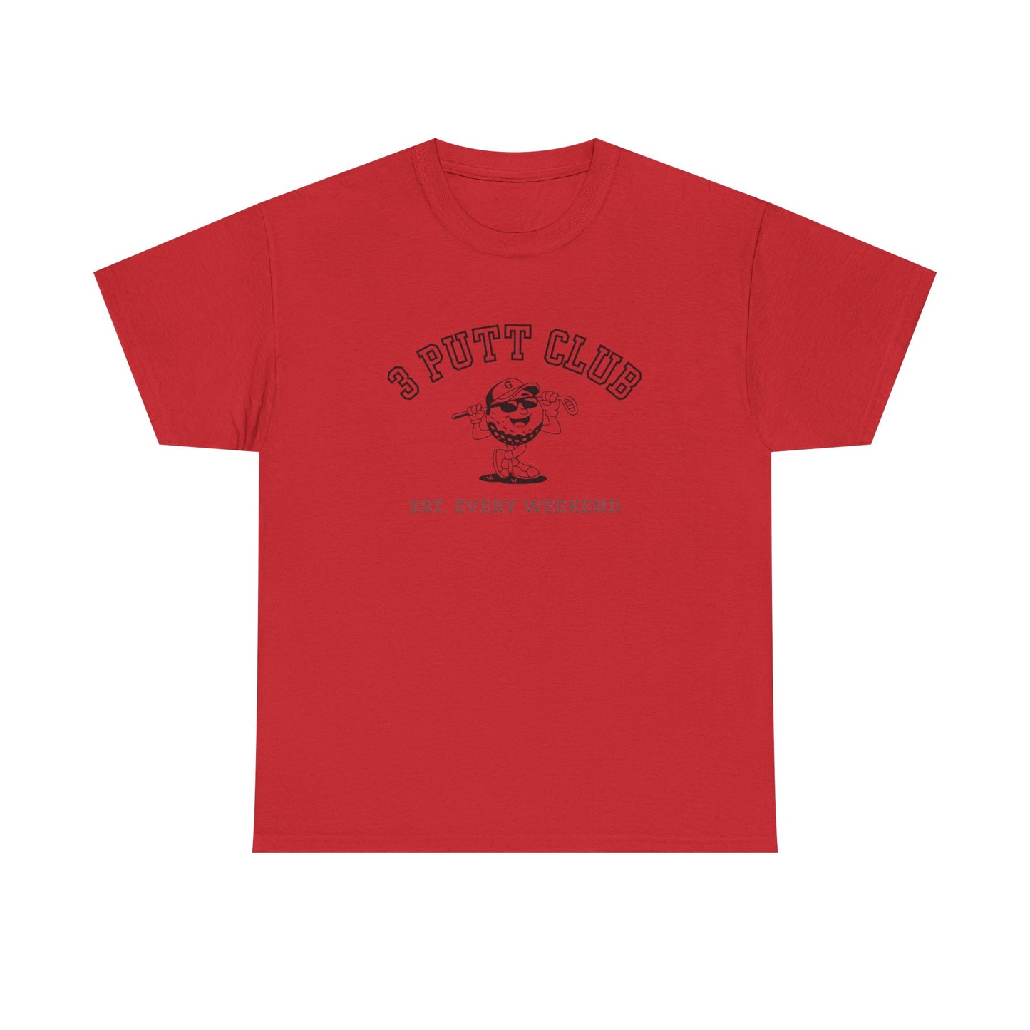 3 Putt Club Golf Tee — '3 Putt Club' Vintage Putting Shirt (Est. Every Weekend)