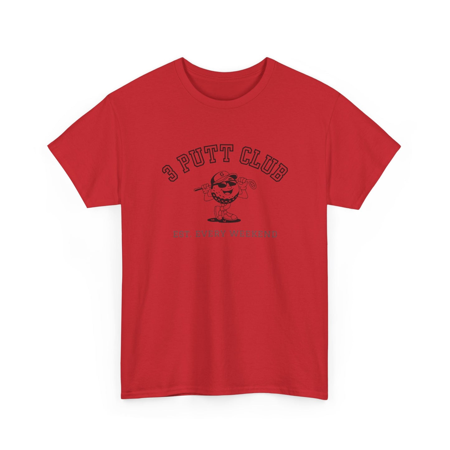 3 Putt Club Golf Tee — '3 Putt Club' Vintage Putting Shirt (Est. Every Weekend)
