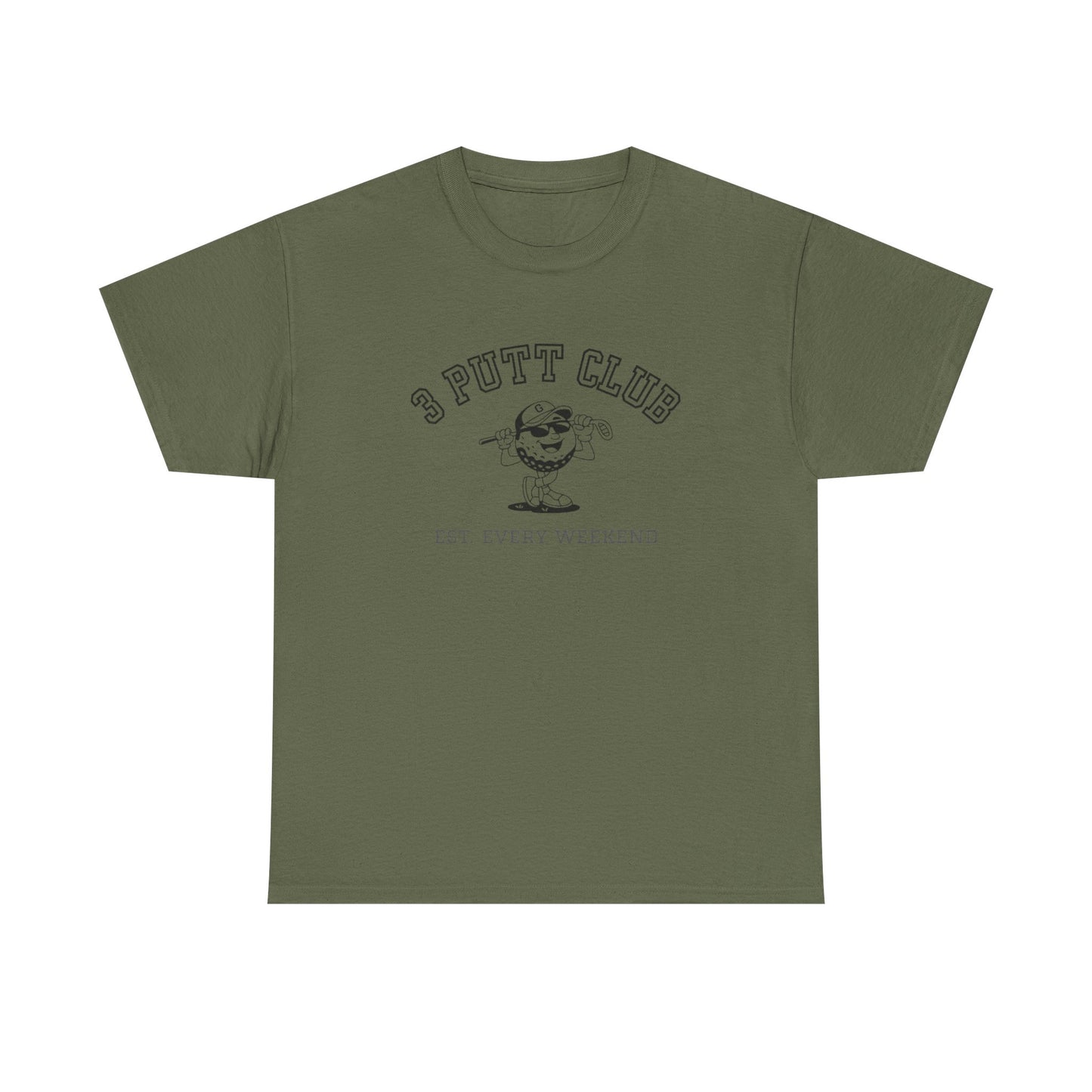 3 Putt Club Golf Tee — '3 Putt Club' Vintage Putting Shirt (Est. Every Weekend)