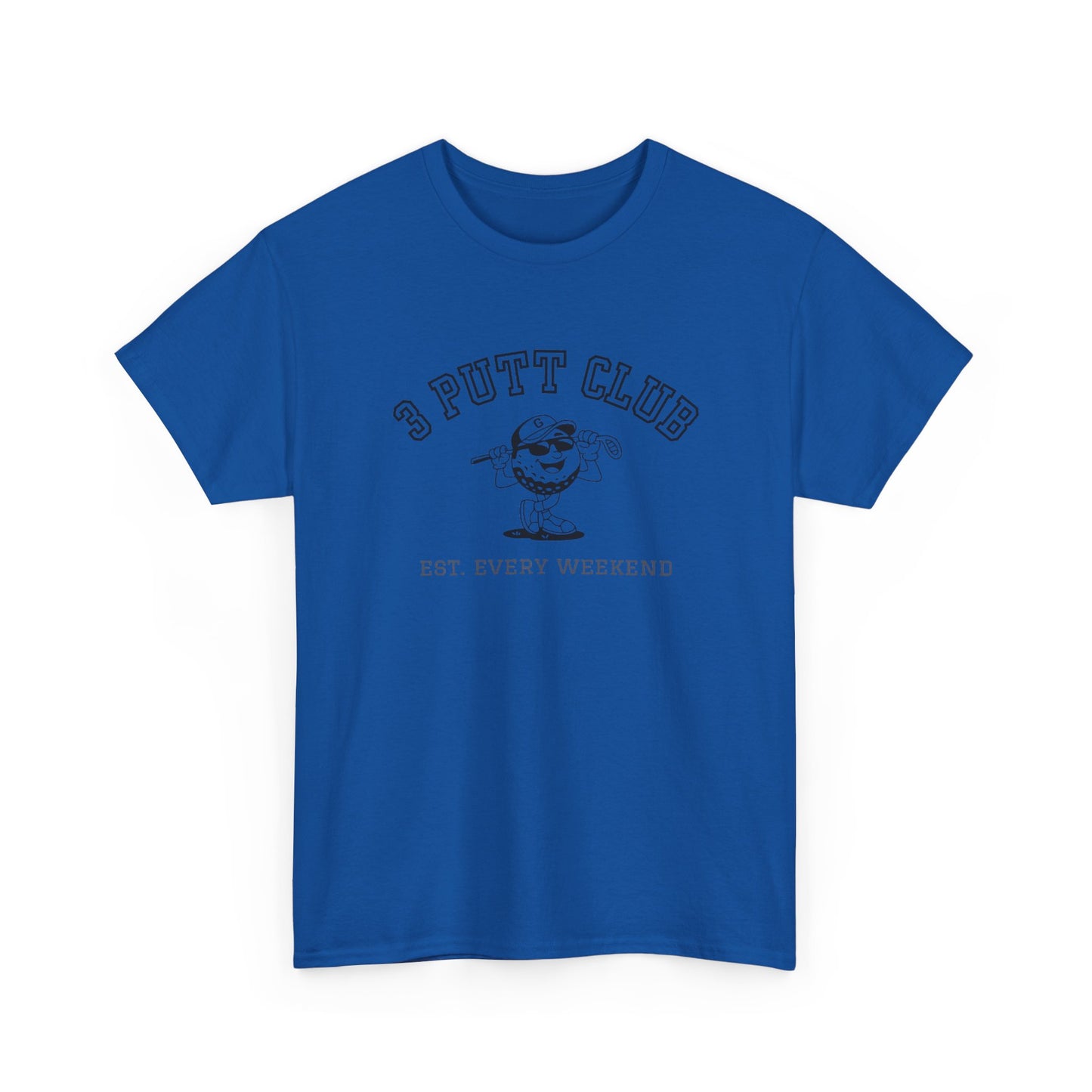 3 Putt Club Golf Tee — '3 Putt Club' Vintage Putting Shirt (Est. Every Weekend)